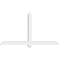 Ekena Millwork Eugene Architectural Grade PVC Gable Bracket, 72"W x 39"H x 4"D x 4"F, 13/12 Pitch GBP072X39X0404EUG00 - alternate 2